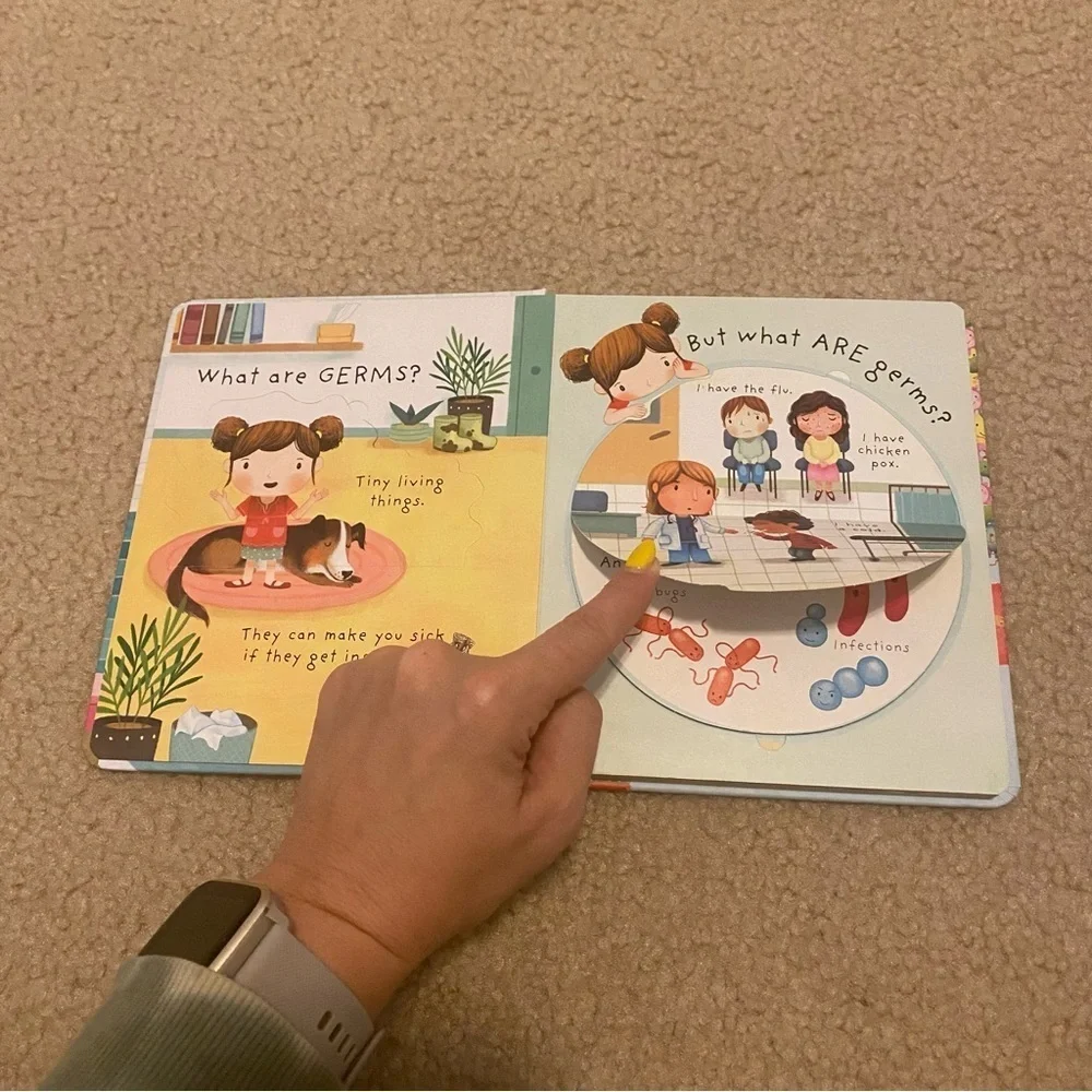 BOGO Usborne Lift-The-Flap “What Are Germs?” Hard Back Book - Picture 2 of 5